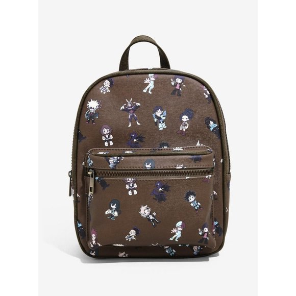 My Hero Academia Chibi Characters All Over Print Mini Backpack Bag BoxLunch NEW